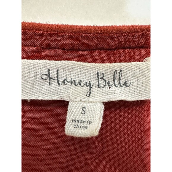 Honey Belle Fringe Embroidered Vest Boho Western Size Small - Picture 9 of 10